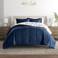 Forget Me Not Reversible Patterned Down-Alternative Comforter Set