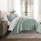 Folk Leaves Reversible Patterned Down-Alternative Comforter Set