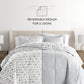 Moonlight Stars Reversible Patterned Down-Alternative Comforter Set