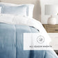 Ocean Waves Reversible Patterned Down-Alternative Comforter Set