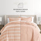 Soft Stripe Reversible Patterned Down-Alternative Comforter Set