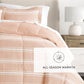 Soft Stripe Reversible Patterned Down-Alternative Comforter Set