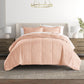Soft Stripe Reversible Patterned Down-Alternative Comforter Set