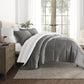 Stitched Stripe Reversible Patterned Down-Alternative Comforter Set