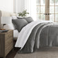 Stitched Stripe Reversible Patterned Down-Alternative Comforter Set