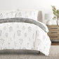 Botany Floral Patterned Reversible Duvet Cover Set