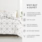 Edgy Flowers Patterned Reversible Duvet Cover Set