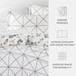 Edgy Flowers Patterned Reversible Duvet Cover Set