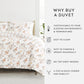 Sunset Garden Patterned Reversible Duvet Cover Set