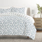 Watercolor Vines Patterned Reversible Duvet Cover Set
