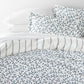 Watercolor Vines Patterned Reversible Duvet Cover Set