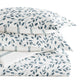 Watercolor Vines Patterned Reversible Duvet Cover Set