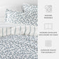 Watercolor Vines Patterned Reversible Duvet Cover Set