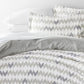 Chevron Sleep Patterned Reversible Duvet Cover Set