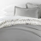 Chevron Sleep Patterned Reversible Duvet Cover Set