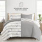 Chevron Sleep Patterned Reversible Duvet Cover Set