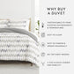 Chevron Sleep Patterned Reversible Duvet Cover Set