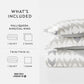 Chevron Sleep Patterned Reversible Duvet Cover Set