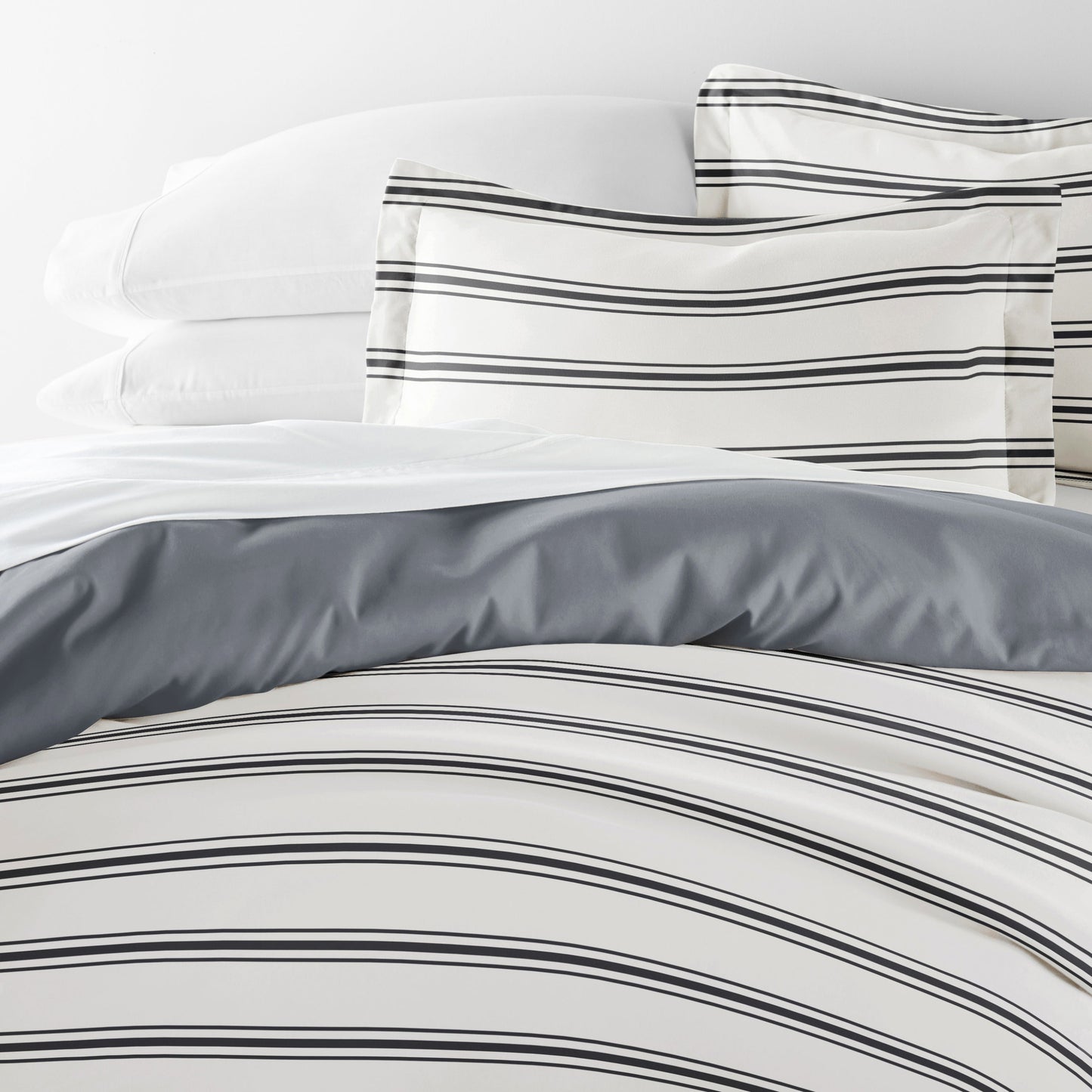Desert Stripe Patterned Reversible Duvet Cover Set