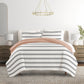 Desert Stripe Patterned Reversible Duvet Cover Set