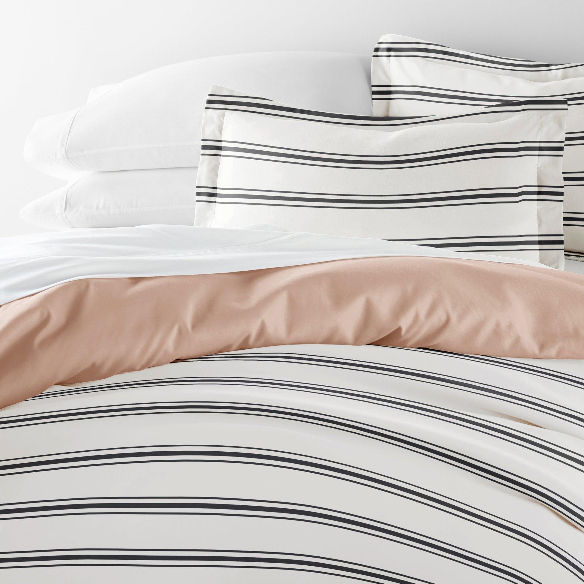 Desert Stripe Patterned Reversible Duvet Cover Set