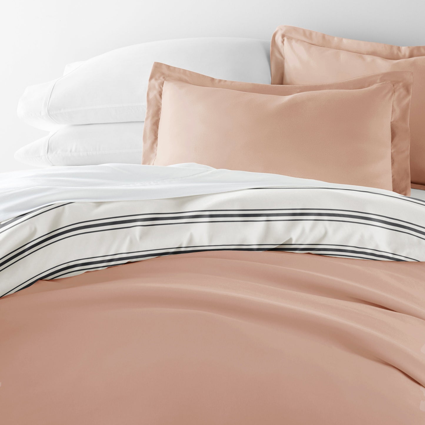 Desert Stripe Patterned Reversible Duvet Cover Set