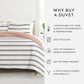 Desert Stripe Patterned Reversible Duvet Cover Set