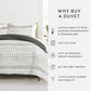 Etched Gate Patterned Reversible Duvet Cover Set