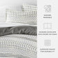 Etched Gate Patterned Reversible Duvet Cover Set