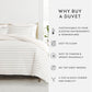 Harbor Stripe Patterned Reversible Duvet Cover Set