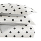 Painted Polkadot Patterned Reversible Duvet Cover Set