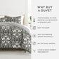 Secret Garden Patterned Reversible Duvet Cover Set