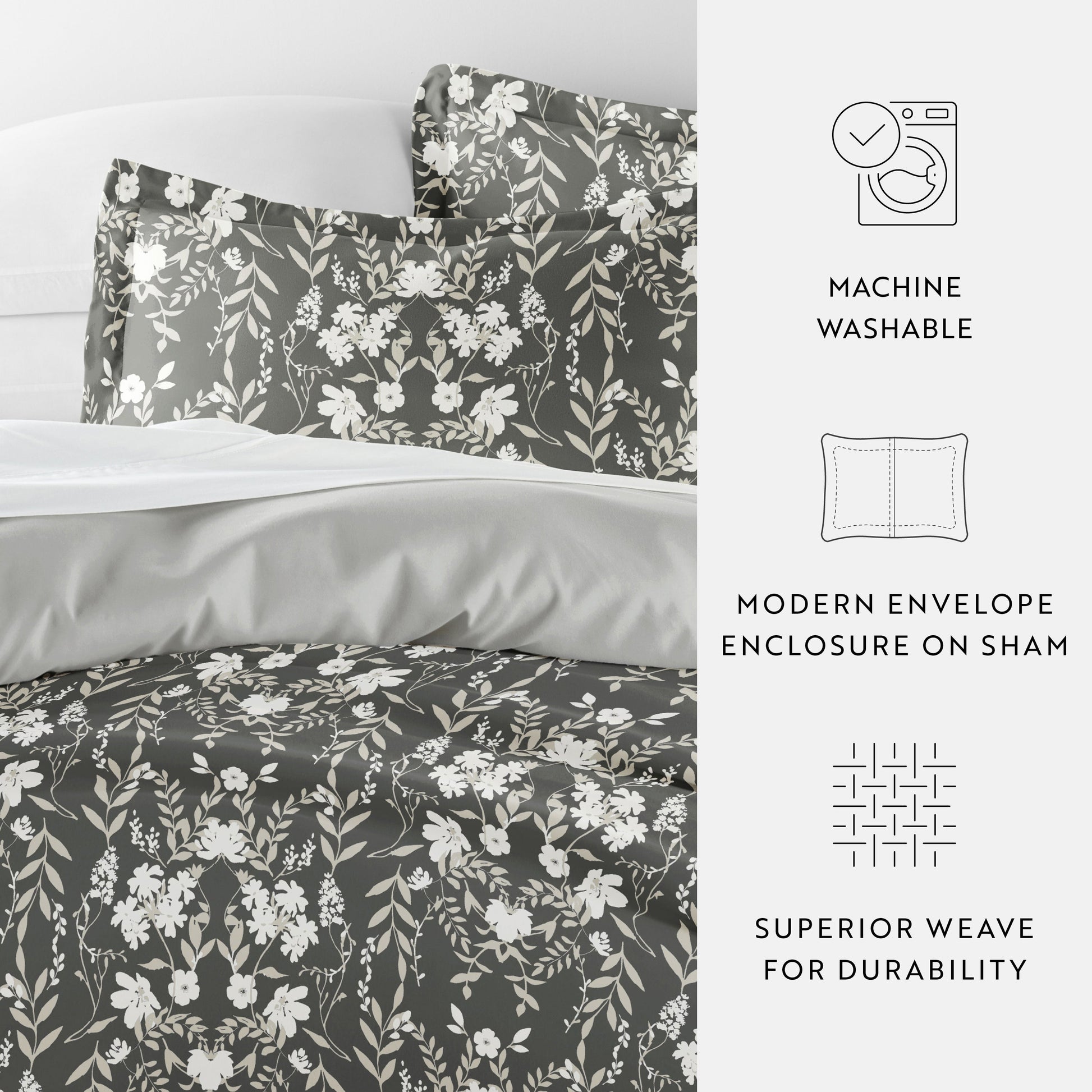 Secret Garden Patterned Reversible Duvet Cover Set