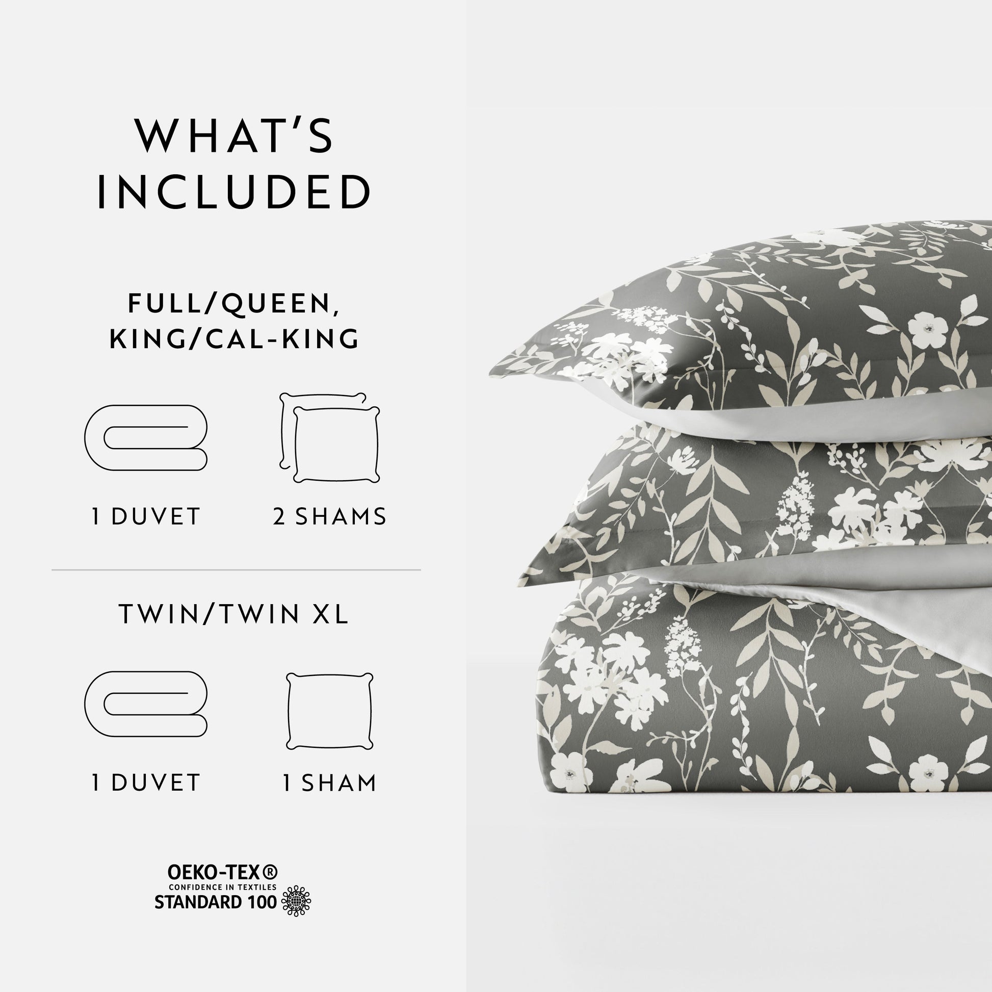 Secret Garden Patterned Reversible Duvet Cover Set