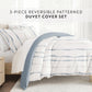 Urban Vibe Patterned Reversible Duvet Cover Set