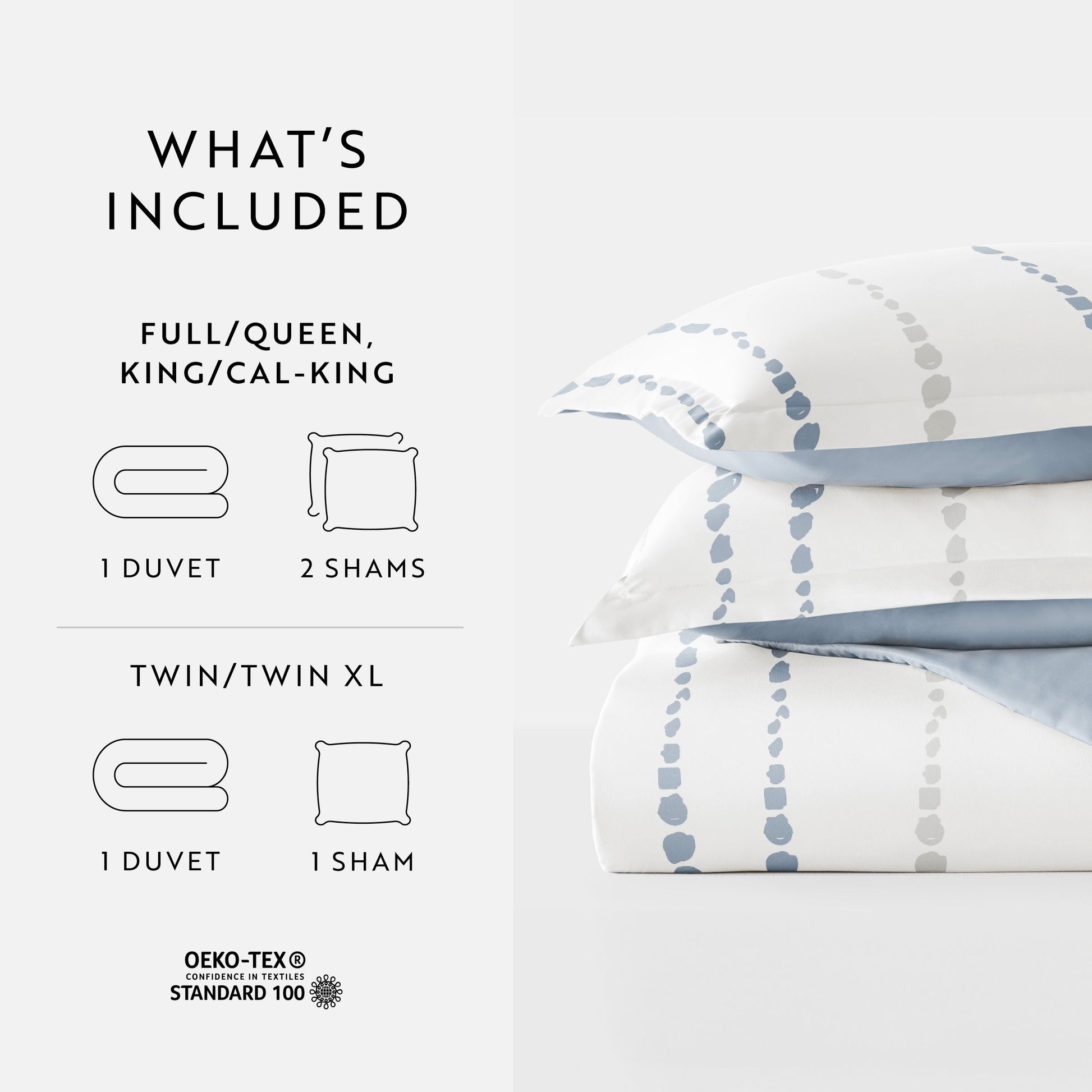 Urban Vibe Patterned Reversible Duvet Cover Set