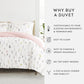 Wildflower Patterned Reversible Duvet Cover Set