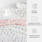 Wildflower Patterned Reversible Duvet Cover Set