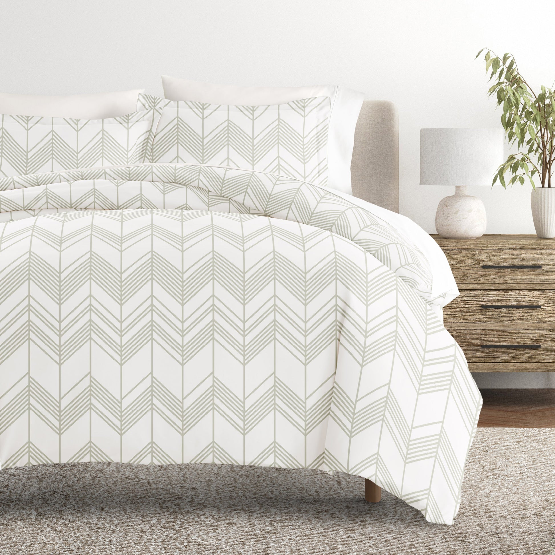 Alps Chevron Patterned Duvet Cover Set