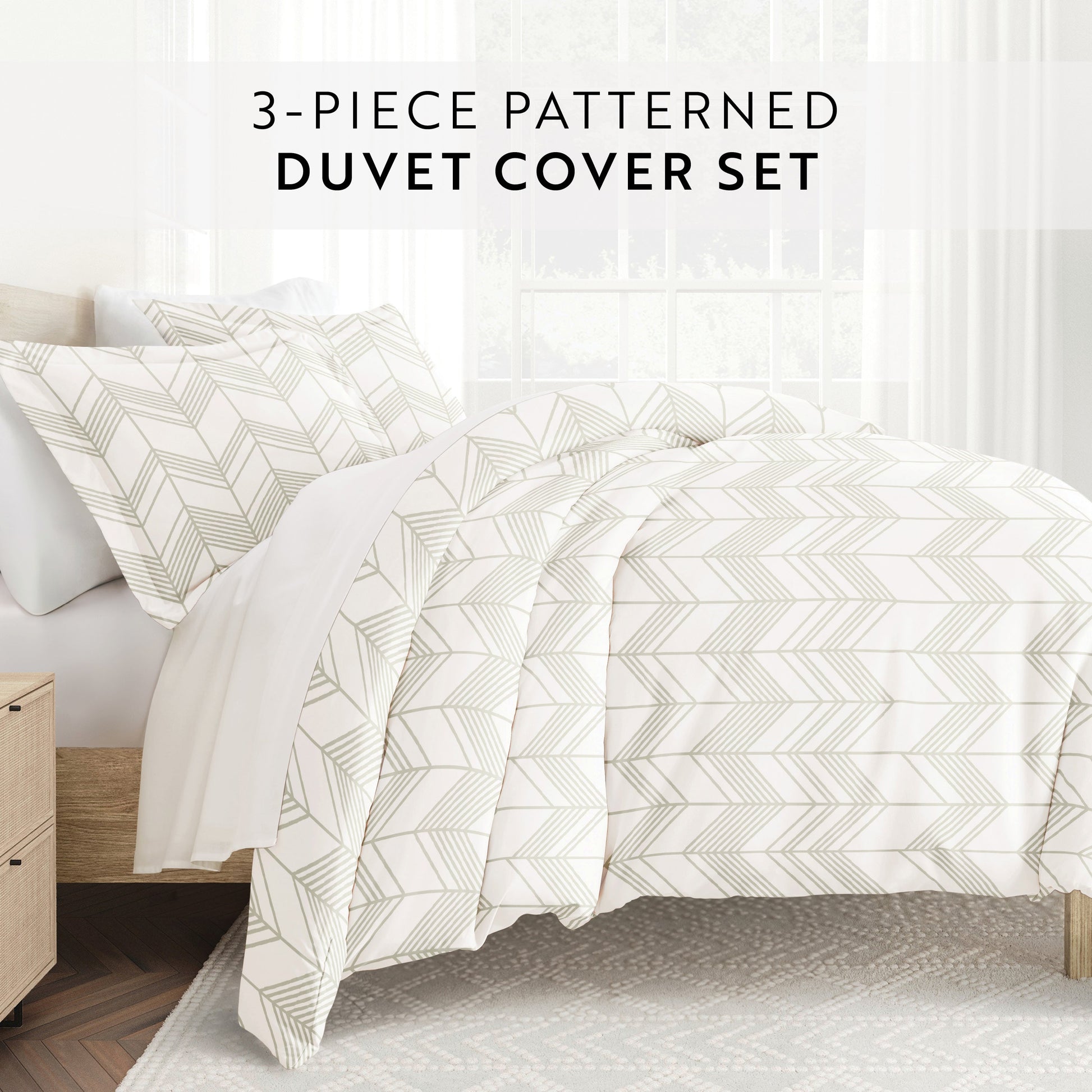 Alps Chevron Patterned Duvet Cover Set