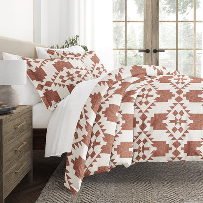Adobe Diamond Patterned Duvet Cover Set