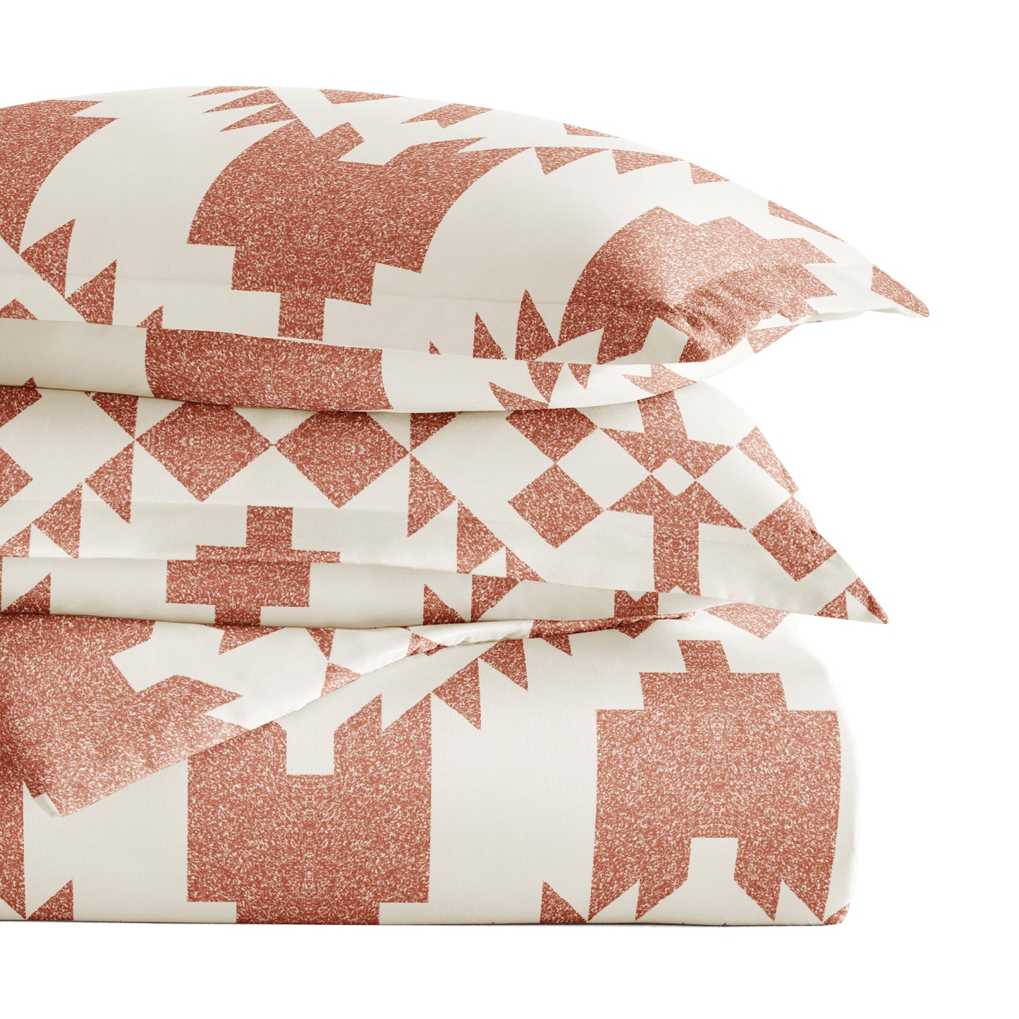 Adobe Diamond Patterned Duvet Cover Set