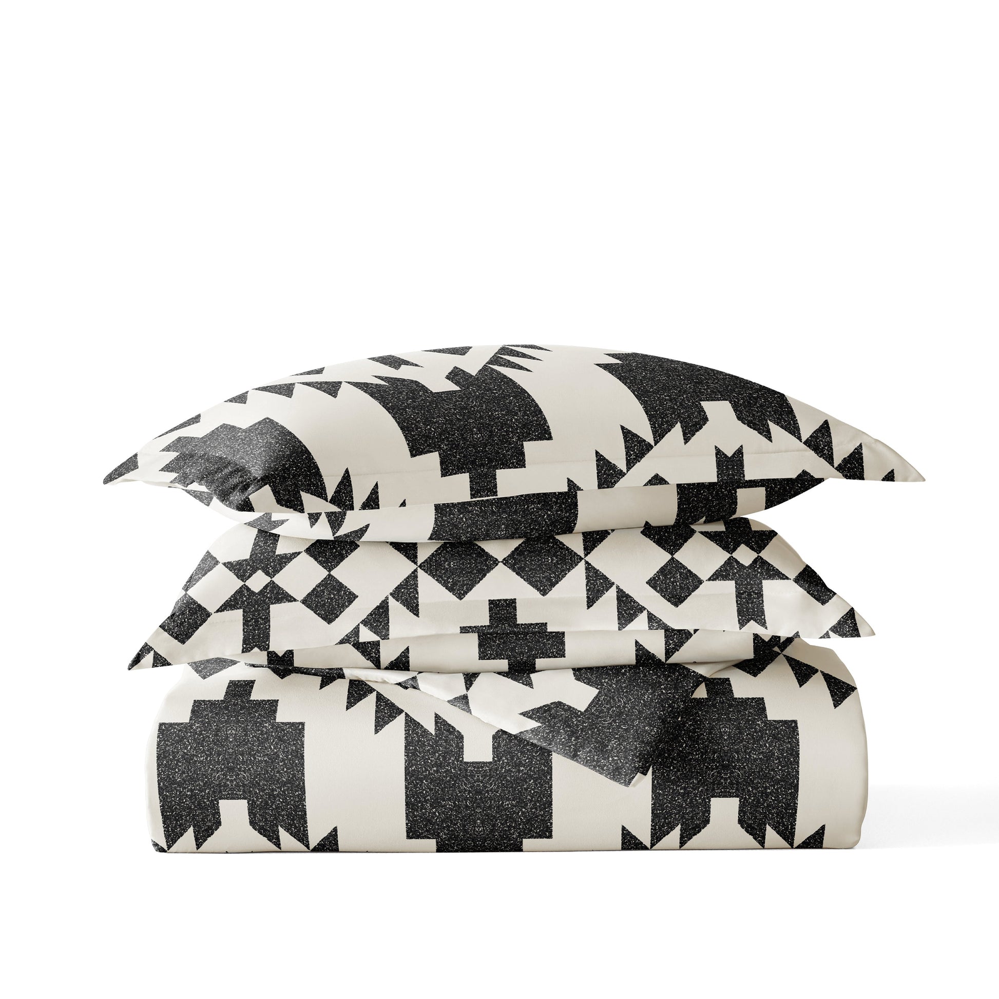 Adobe Diamond Patterned Duvet Cover Set