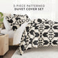 Adobe Diamond Patterned Duvet Cover Set