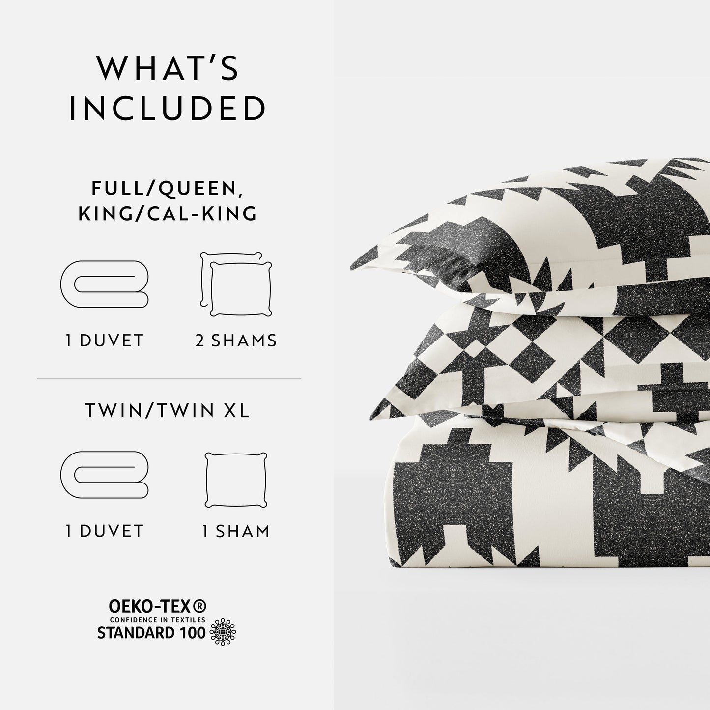 Adobe Diamond Patterned Duvet Cover Set