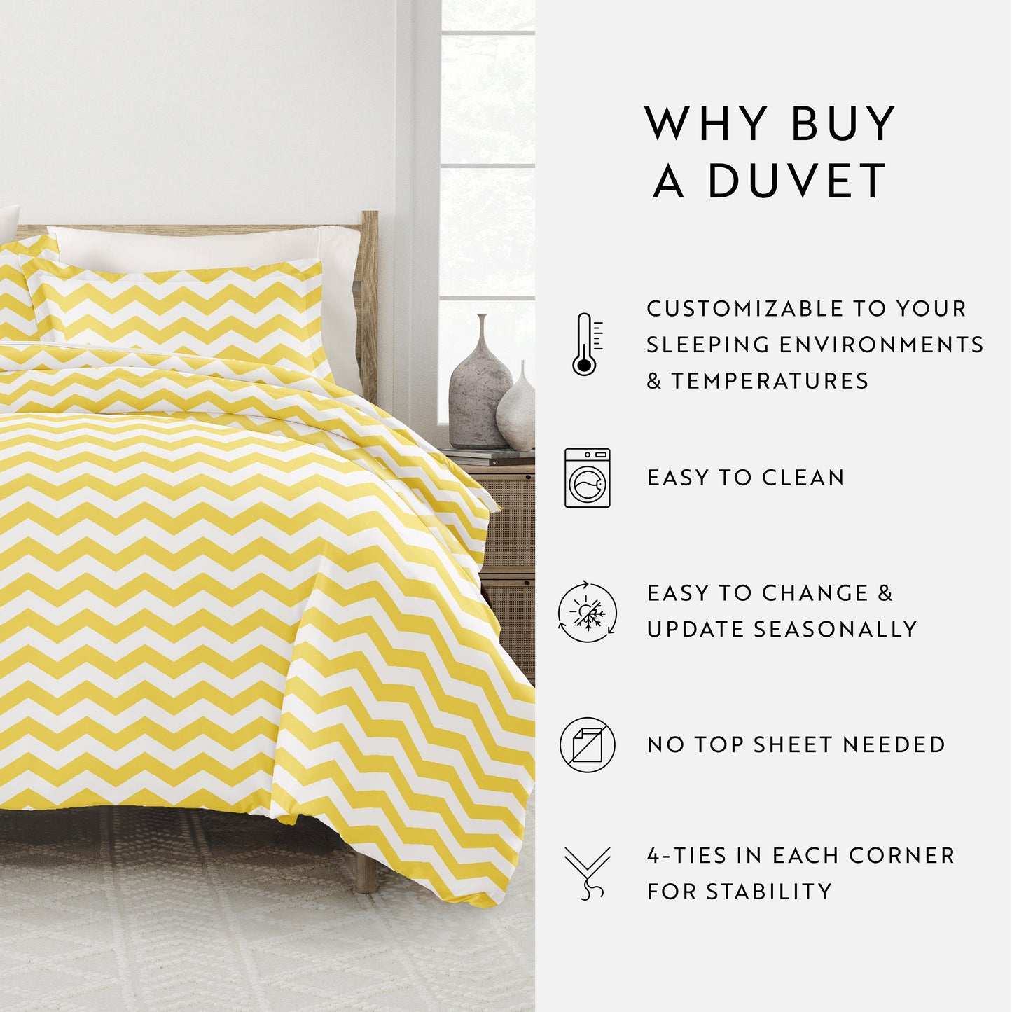 Arrow Patterned Duvet Cover Set
