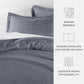 Blue Diamond Patterned Duvet Cover Set