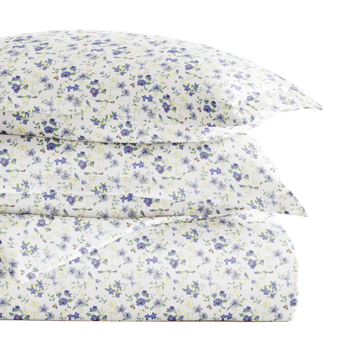 Blossoms Patterned Duvet Cover Set