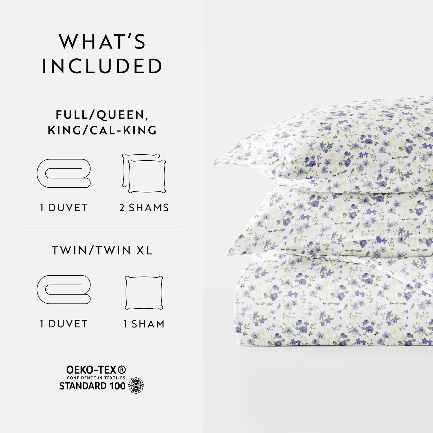 Blossoms Patterned Duvet Cover Set