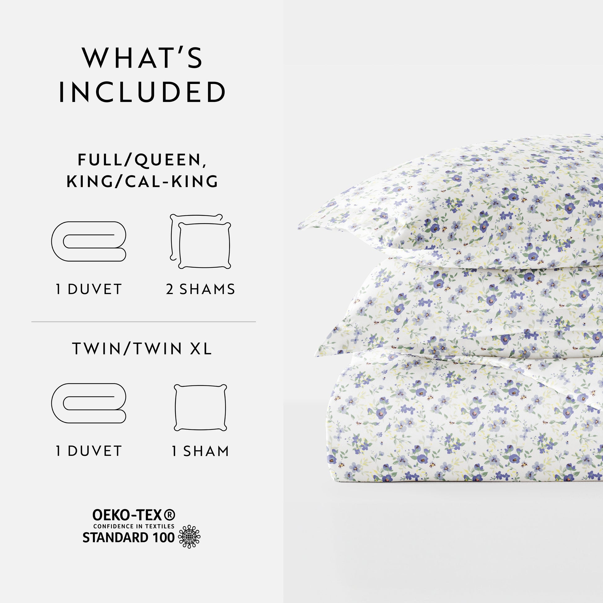Blossoms Patterned Duvet Cover Set